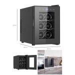 Cave  vins 6 bouteilles capacit de refroidissement thermolectrique de 8  18 c eclairage led