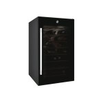 Cave  vin hoover hwc 150 eelw / n - wifi - 49x55x84. 5 cm (lxpxh) - 121 litres - classe g - noir / inox ...