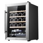 Cecotec bolero grandsommelier 2050 refroidisseur de vin compresseur pose libre noir, acier inoxydable ...