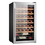Cecotec cave  vin 34 bouteilles bolero grandsommelier 34030 inox compressor, 80 l, refroidissement par ...