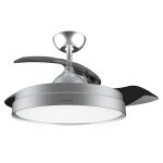 Cecotec energysilence aero 4280 invisible steel ventilateur de plafond avec pales rtractables, lampe, ...