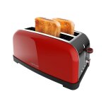 Cecotec grille - pain vertical toastin' time 1500 red lite, 1500 w de puissance, capacit pour 4 tartines, ...