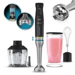 Cecotec katana totaldestroy 1500xl doublekatanas creme hand blender, 1500 w. lames doubles, 21 vitesses ...