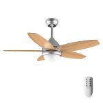 Cecotec ventilateur de plafond avec energysilence aero 495. 55 w, diamtre 42 ?avec 5 lames rversibles, ...
