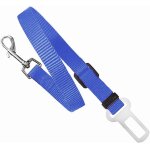 Ceinture de s�curit� pour chiens, animaux pour voiture, r�glable, bleue