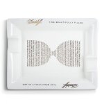 Cendrier pour cigare en c�ramique davidoff blanc