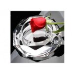 Cendrier octogonal en verre fond miroir Cendrier octogonal en verre fond miroir
