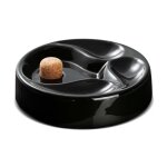 Cendrier pipe noir brillant pour pipe