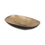 Centre de table assiette rectangle en verre bigbuy home