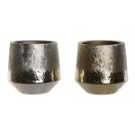 Centre de table dor� argent� romantique 19 x 19 x 20 cm (2 unit�s)