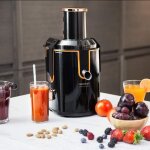 Centrifugeuse electrique avec rservoir de 2l pour fruits et lgumes orange noir