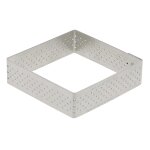 Cercle carre perfore inox l. 7 cm ht 2cm