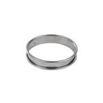Cercle a tarte haut - inox - bords roulés - epaisseur 4 / 10ème - Ø180 mm h27 mm Cercle a tarte haut - inox - bords roulés - epaisseur 4 / 10ème - Ø180 mm h27 mm
