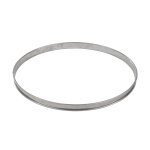 Cercle a tarte haut - inox - bords roulés - epaisseur 4 / 10ème - Ø300 mm h27 mm Cercle a tarte haut - inox - bords roulés - epaisseur 4 / 10ème - Ø300 mm h27 mm