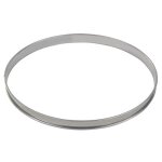 Cercle a tarte haut - inox - bords roulés - epaisseur 4 / 10ème - Ø320 mm h27 mm Cercle a tarte haut - inox - bords roulés - epaisseur 4 / 10ème - Ø320 mm h27 mm