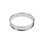 Cercle a tarte inox bord roul� diam 8 cm