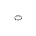 Cercle a tarte - inox - bords roul�s - epaisseur 4 / 10�me - Ø80 mm h20 mm