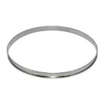 Cercle a tarte inox ht 2cm bord roule �20