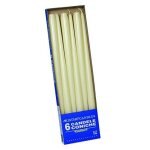 Cereria de giorgio risth bougies coniques pour bougeoir, cire, ivoire, 2. 2x 40cm