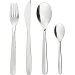 Cfrx - mopsig mnagre 16 pices, ensemble de couverts fourchettes couteaux cuillres