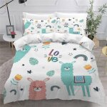 Chameau housse de couette x imprim�� d animaux de dessin anim�� parure de lit personnes ado fille enfants ...