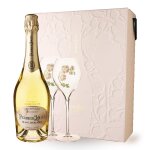 Champagne perrier - jout blanc de blanc 75cl - coffret 2 flutes