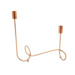 Chandelier 2 branches metal 27. 5x30cm or rose Chandelier 2 branches metal 27. 5x30cm or rose