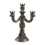 Chandelier 3 branches serpent crane 30cm bronze Chandelier 3 branches serpent crane 30cm bronze