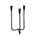 Chandelier en aluminium noir h34 cm