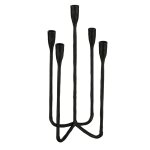 Chandelier en aluminium noir h44 cm