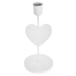 Chandelier bois cŒur ø10cm 23. 5cm blanc Chandelier bois cŒur ø10cm 23. 5cm blanc