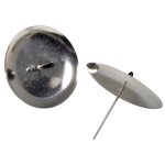 Chandelier pour la couronne d'avent, 8cm, argent, 4 pces