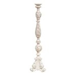 Chandelier fabrique en italie chandelier en bois a finition blanche antique Chandelier fabrique en italie chandelier en bois a finition blanche antique