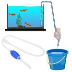 Changeur d'eau pour aquarium, aspirateur manuel, nettoyage du sable de gravier, siphon de résidus, gadgets ... Changeur d'eau pour aquarium, aspirateur manuel, nettoyage du sable de gravier, siphon de résidus, gadgets ...