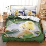 Chaose - ukb housse de couette rversible 220x240 / 65x65x2 cm fe clochette parure de lit bicolore pour ...