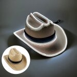 Chapeau de cowboy lumineux led pour animaux de compagnie, mini casquette pour chien, chapeau de chat, ...