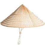 Chapeau de d�coration en feuilles de palmier