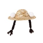 Chapeau de paille tress� chat chapeau d'�t� robe d'�t� d�cor de lapin chapeau de costume de chat mini ...