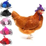 Chapeau de poulet en plumes, haut, coq, canard, perroquet, hamster, volaille, el�gant, costume pour poules, ...