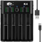 Chargeur piles rechargeable 18650, charge rapide pour batterie 3, 7v 18650 14500 14650 17500 18350 18650 ... Chargeur piles rechargeable 18650, charge rapide pour batterie 3, 7v 18650 14500 14650 17500 18350 18650 ...