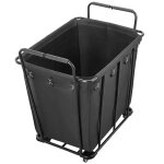 Chariot � linge mobile - duoku - avec roulettes pivotantes - panier avec doublure imperm�able - capacit� ...