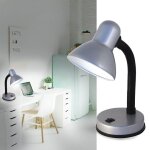Charleston: lampe de bureau avec culot e27, silver Charleston: lampe de bureau avec culot e27, silver