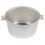 Charlotte - fer blanc - �180 / 150 mm h 100 mm