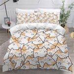 Chat housse de couette x imprim�� d animaux de dessin anim�� parure de lit personnes ado fille enfants ...