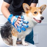 Chat toilettage gant gant pour animaux de compagnie chat cheveux d�graissage brosse gants chien nettoyage ...