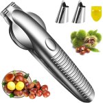 Ch�taigne clip, ouvre chataigne, inoxydable pince a ch�taigne en acier, pour marrons, noisettes et secs ...