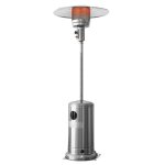 Chauffage de terrasse au gaz 13kw en inox avec roues - warm tech Chauffage de terrasse au gaz 13kw en inox avec roues - warm tech