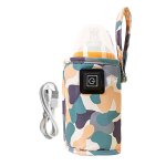 Chauffe - biberon portable en coton imprim pour bb, sac de rangement usb, chauffe - biberon, tasse ...