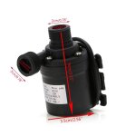 Chauffe - eau solaire 800l / h 5m dc 12v 24v, pompe a eau a circulation motorisée sans balais Chauffe - eau solaire 800l / h 5m dc 12v 24v, pompe a eau a circulation motorisée sans balais
