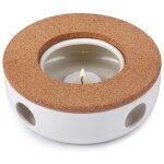 Chauffe - th�i�re, dessous de plat en c�ramique avec coussin en li�ge, chauffe - bougie adapt� aux th�i�res, ...